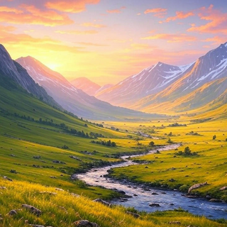 Mountain & Valley Painting