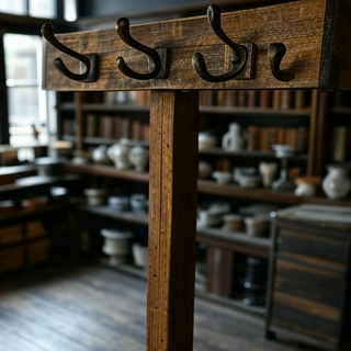 Wood Coat Racks & Key Holders