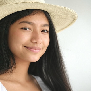 Girls Panama Hats